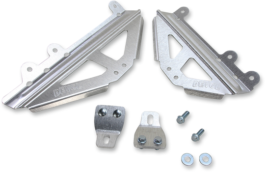 Devol Radiator Race Brace Set - Kawasaki KX450F 2016-2018