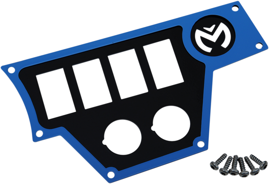 Moose Racing Dash Plate Right White - Polaris RZR XP 1000 2017