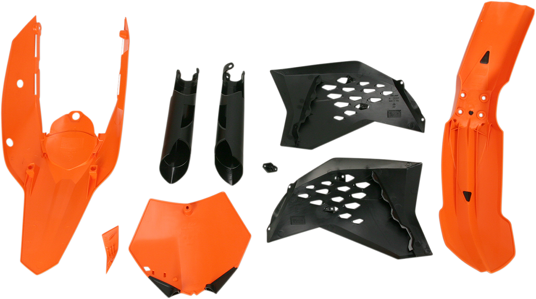 Acerbis Full Body Kit Orange/Black OEM - KTM 250 SX-F and More