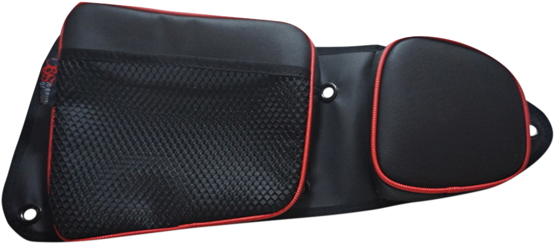 BS Sand Door Bag Front Black/Red - Polaris RZR XP Turbo 2016-2019