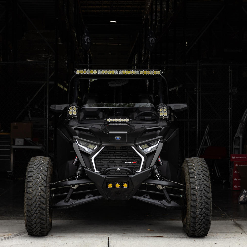 Baja Designs S8 Hood Mount Kit Baja Amber - 2025 Polaris RZR Pro R, Pro S, Pro XP