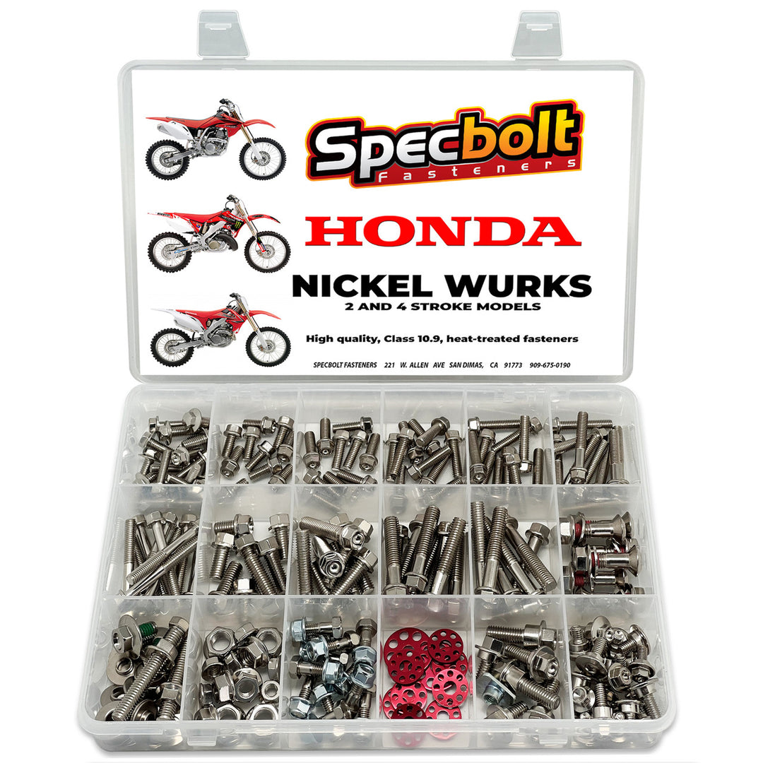 Specbolt Nickel Wurks Honda CR CRF Dress Up Bolt Kit
