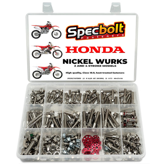 Specbolt Nickel Wurks Honda CR CRF Dress Up Bolt Kit