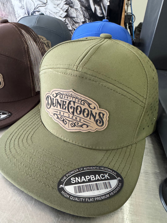 Dune Goons 2025 Logo Hat – Laser Vented 7 Panel Snapback