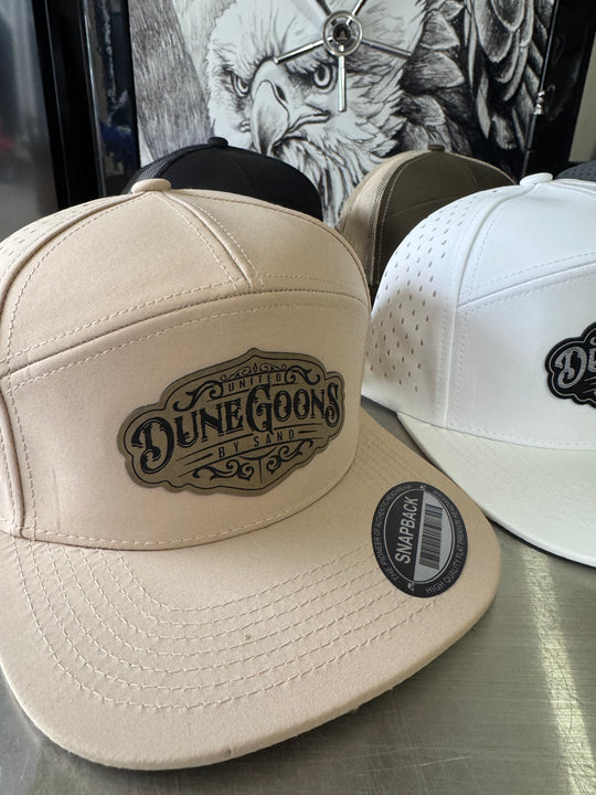 Dune Goons 2025 Logo Hat – Laser Vented 7 Panel Snapback