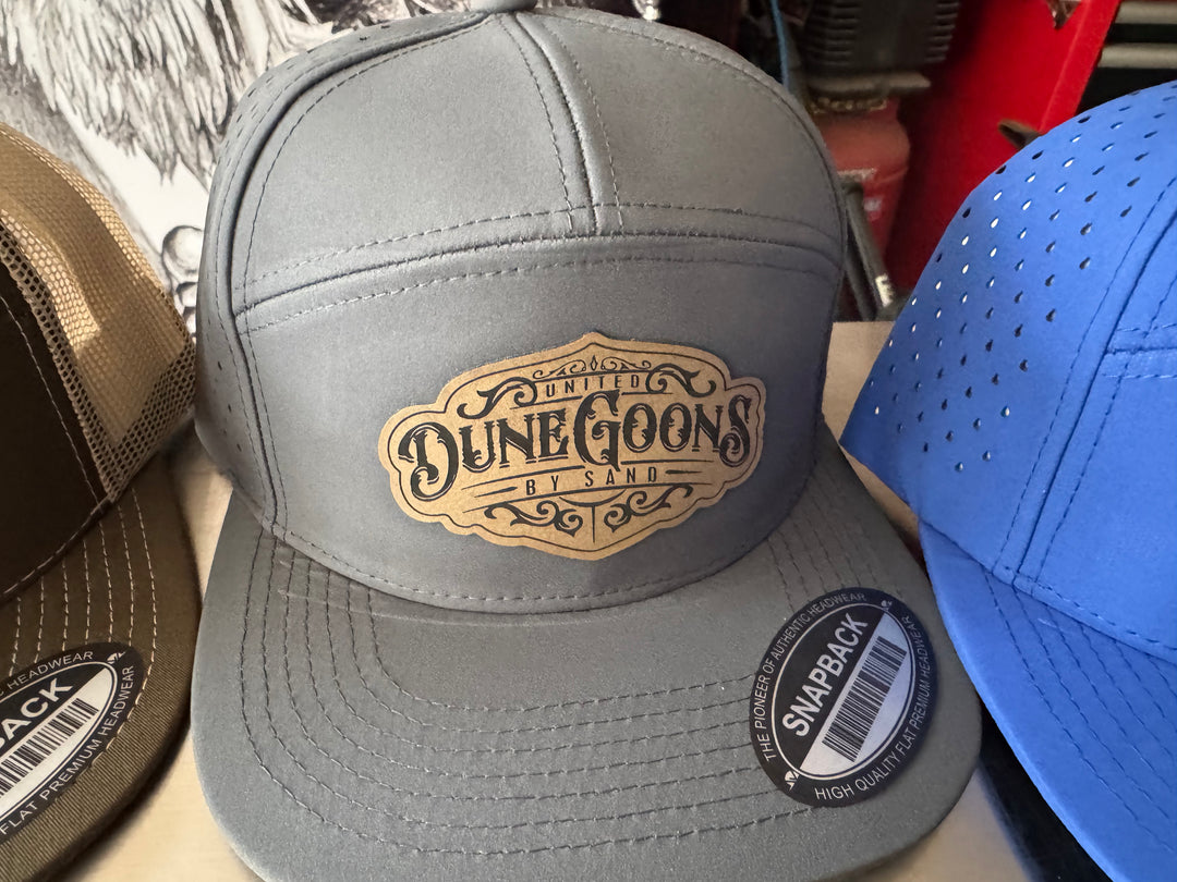 Dune Goons 2025 Logo Hat – Laser Vented 7 Panel Snapback