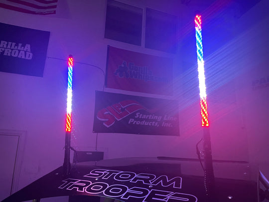 4' LED Whip Elite HD II Single Whip Pressure Release Mount