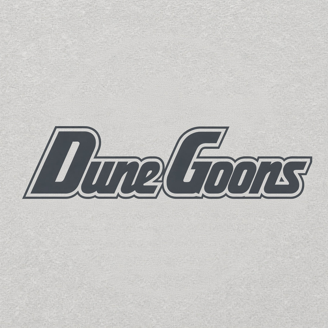 Dune Goons front wordmark on heather grey