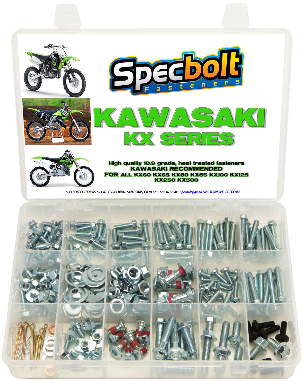 Specbolt 250pc Kawasaki KX Bolt Kit