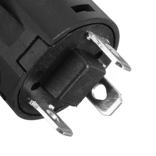 22MM LED Push Button Latching Switch with Blue Illumination