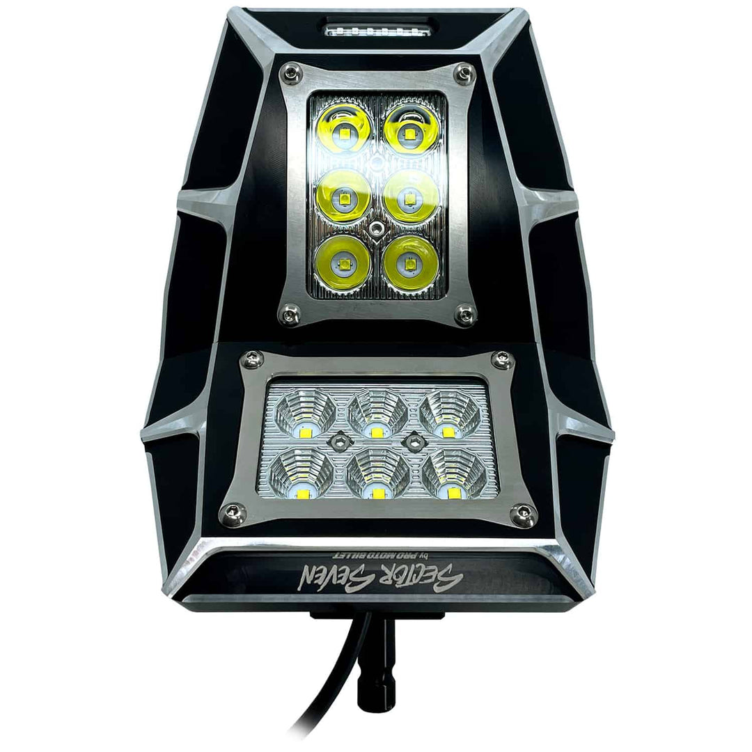 Sector Seven Sawtooth LED Lighted Mirrors with Turn Signal