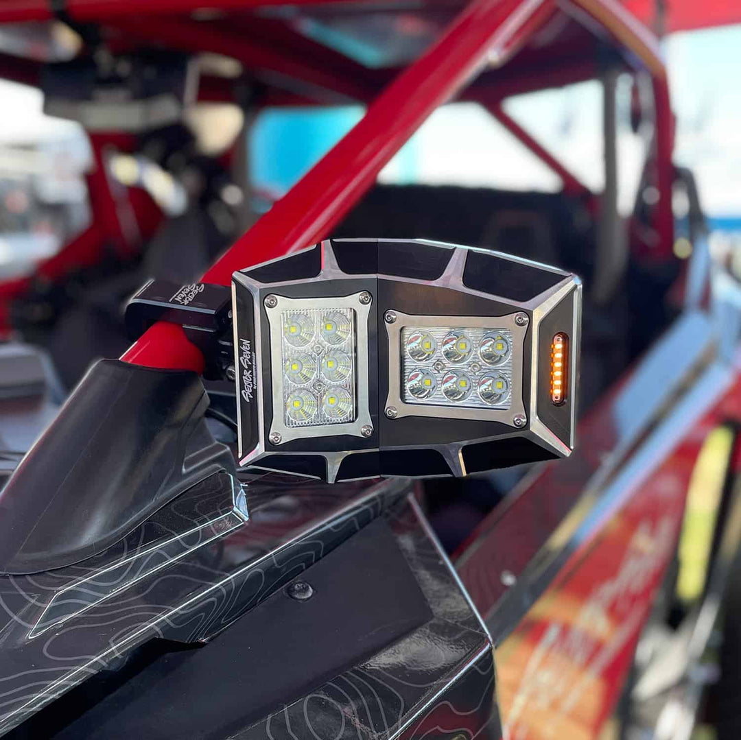 Sector Seven Sawtooth LED Lighted Mirrors with Turn Signal