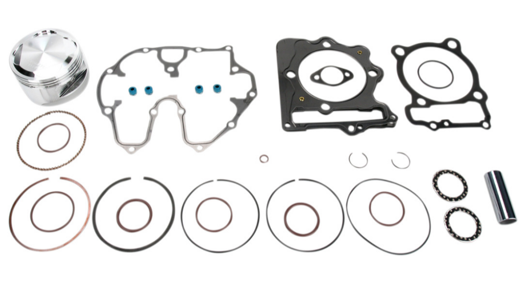 Wiseco Forged Series Piston Kit with Gaskets - Honda TRX400EX/TRX400X/XR400R (1996-2014) - 87.00mm Bore (+2.00mm Oversize) - 11.0:1 High Compression - 4-Stroke