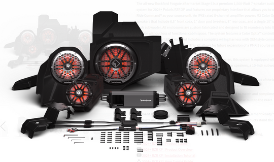 Rockford Fosgate Stage 6 Audio Kit - 2024+ Polaris RZR XP (Ride Command)