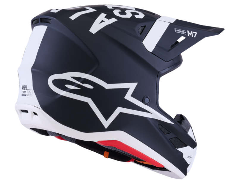 Alpinestars SM7 Dasher Helmet - Matte Black/White