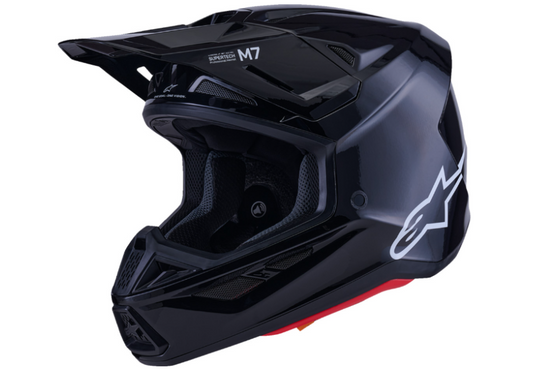 Alpinestars Supertech S-M7 Solid Helmet - Gloss Black