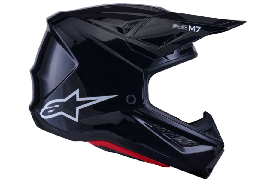 Alpinestars Supertech S-M7 Solid Helmet - Gloss Black