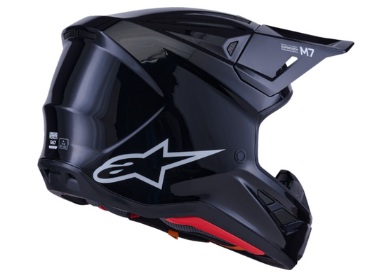 Alpinestars Supertech S-M7 Solid Helmet - Gloss Black