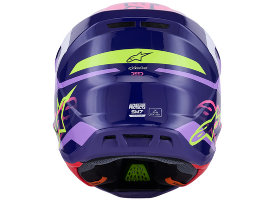 Alpinestars Supertech S-M7 Deed Helmet - Gloss Purple/Pink