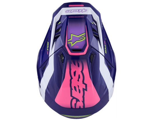 Alpinestars Supertech S-M7 Deed Helmet - Gloss Purple/Pink