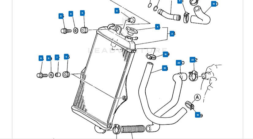 Yamaha Banshee Radiator Mount Grommet | OEM Vibration Dampener | 90480-15470-00 (1987-2006)