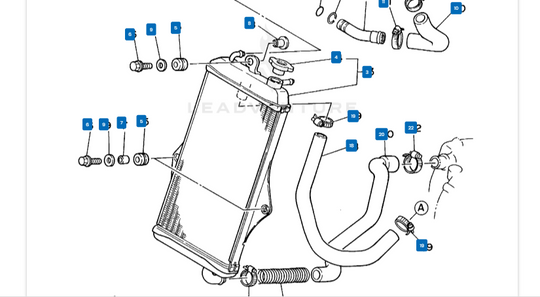 Yamaha Banshee Radiator Mount Grommet | OEM Vibration Dampener | 90480-15470-00 (1987-2006)