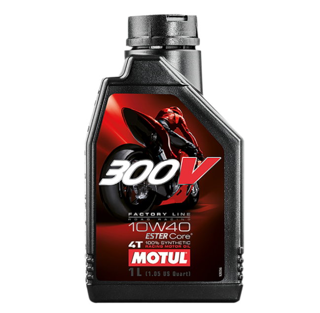 Motul 300V Factory Line Full Synthetic 4T Engine Oil – 10W-40 – 1 Liter | 104118