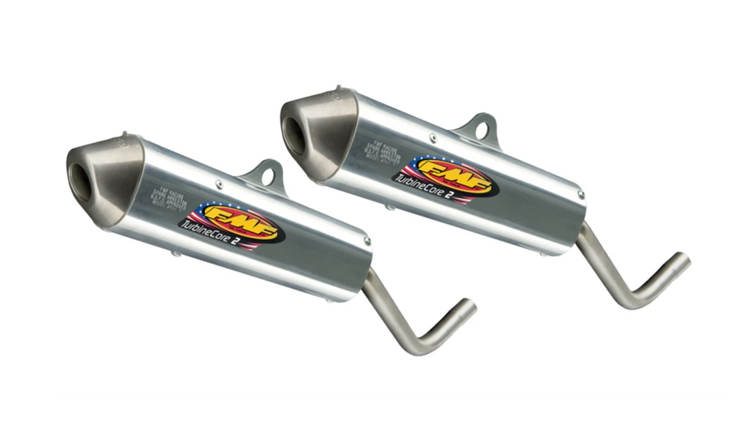 FMF Turbinecore 2 Spark Arrestor Silencers - 87-06 Banshee