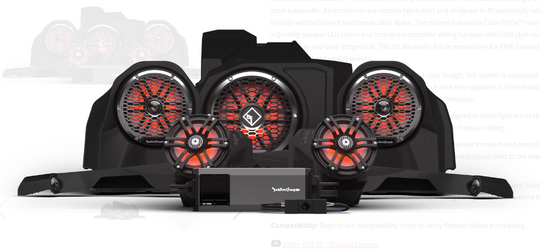Rockford Fosgate Stage 6 Audio Kit - 2024+ Polaris RZR XP (Ride Command)
