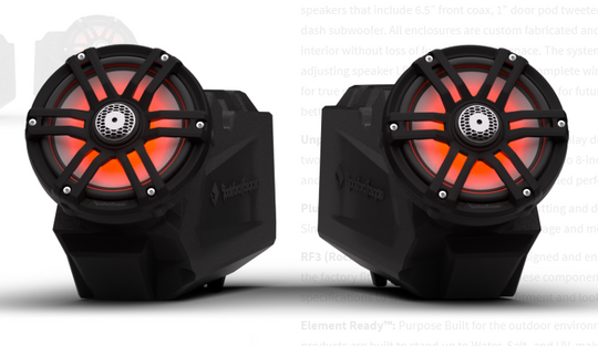 Rockford Fosgate Stage 6 Audio Kit - 2024+ Polaris RZR XP (Ride Command)