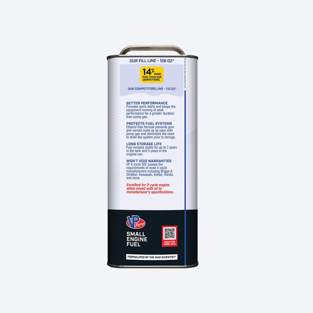 VP Racing 4-Cycle Fuel: Ethanol-Free Small Engine Fuel