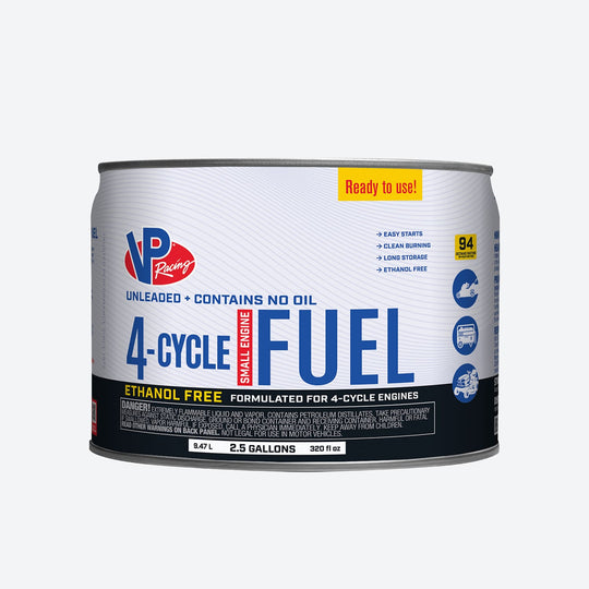 VP Racing 4-Cycle Fuel: Ethanol-Free Small Engine Fuel