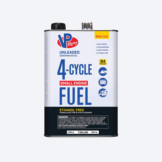 VP Racing 4-Cycle Fuel: Ethanol-Free Small Engine Fuel