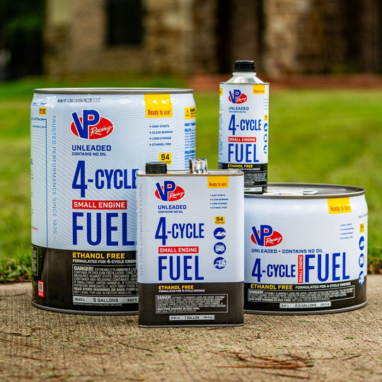 VP Racing 4-Cycle Fuel: Ethanol-Free Small Engine Fuel