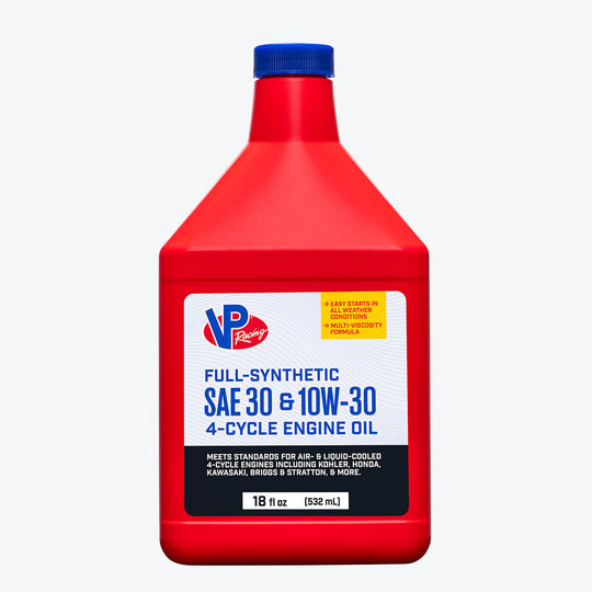 VP Racing 4-Cycle Engine Oil SAE 30 - 10W30 Full Synthetic Small Engine Oil