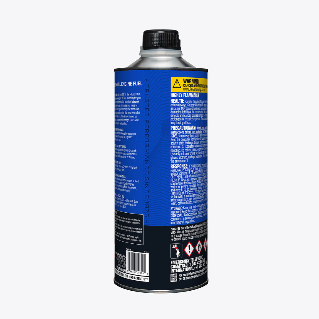 VP Racing 50:1 Fuel Mix: Premixed Ethanol-Free 94 Octane