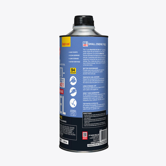 VP Racing Multi-Mix 40:1 - 50:1 Premixed Fuel for 2-Cycle Engines