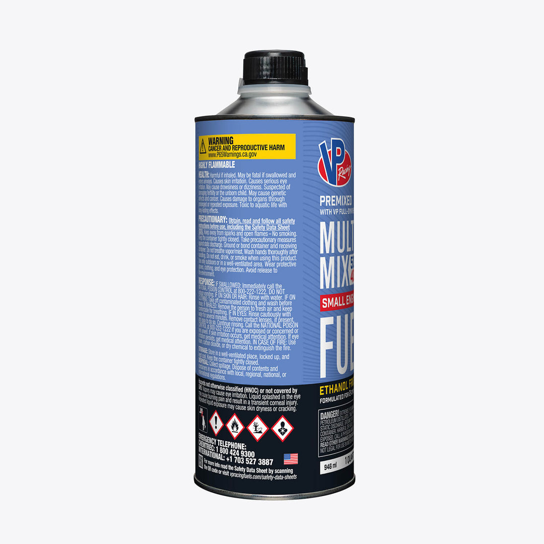 VP Racing Multi-Mix 40:1 - 50:1 Premixed Fuel for 2-Cycle Engines
