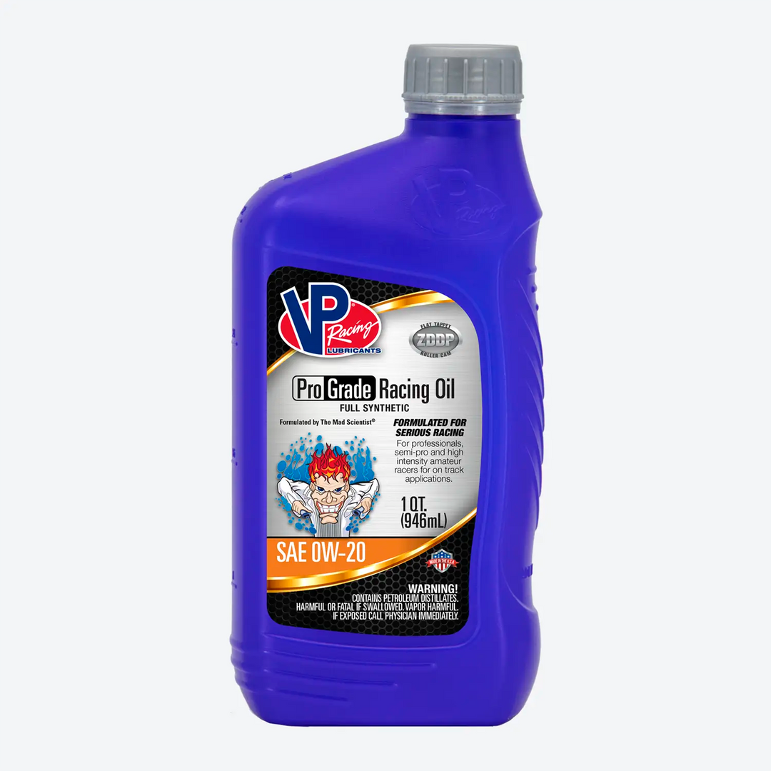 VP Racing Pro Grade SAE 0W20 Full Synthetic Oil for Racing