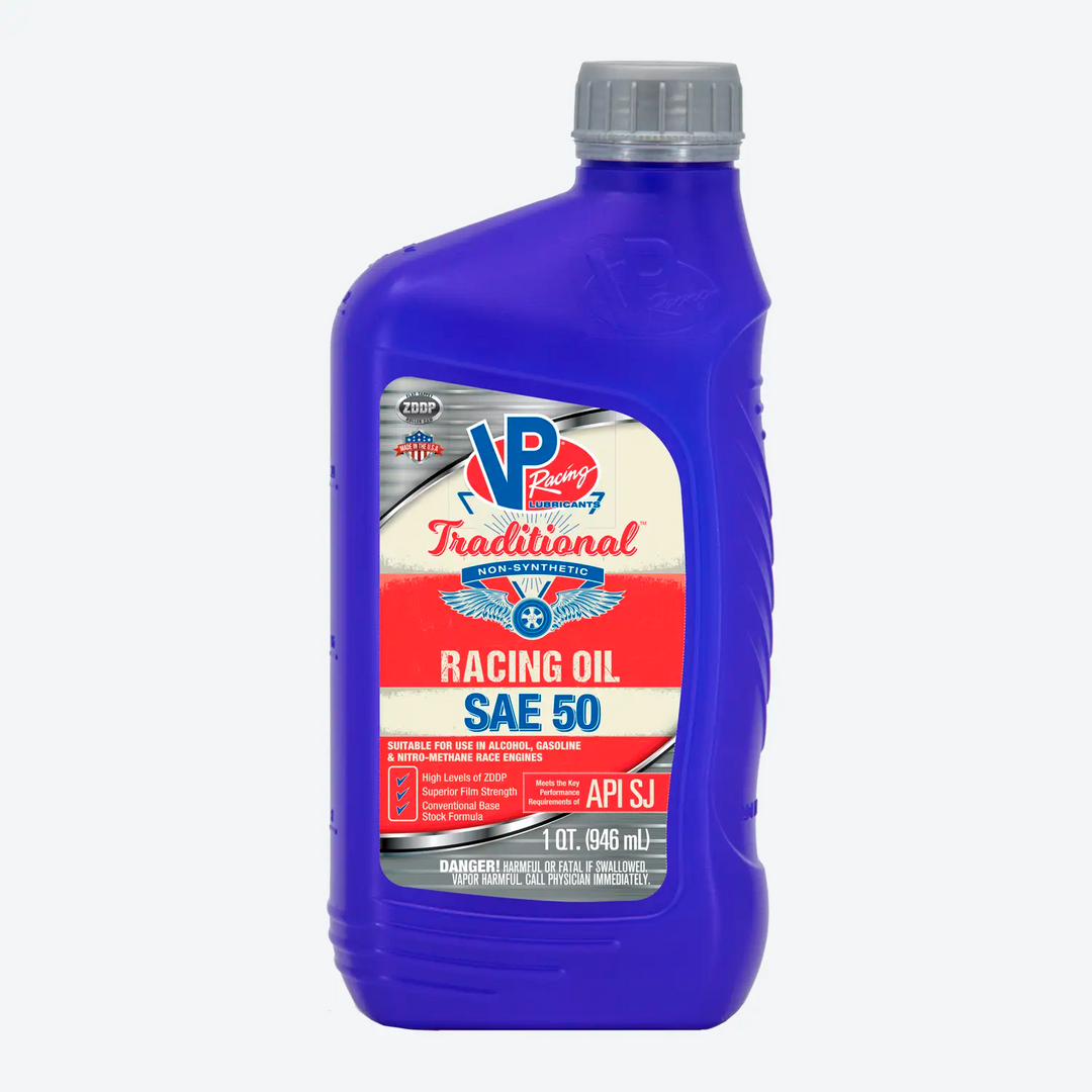VP Racing SAE 50 VP Traditional Non-Synthetic Racing Oil
