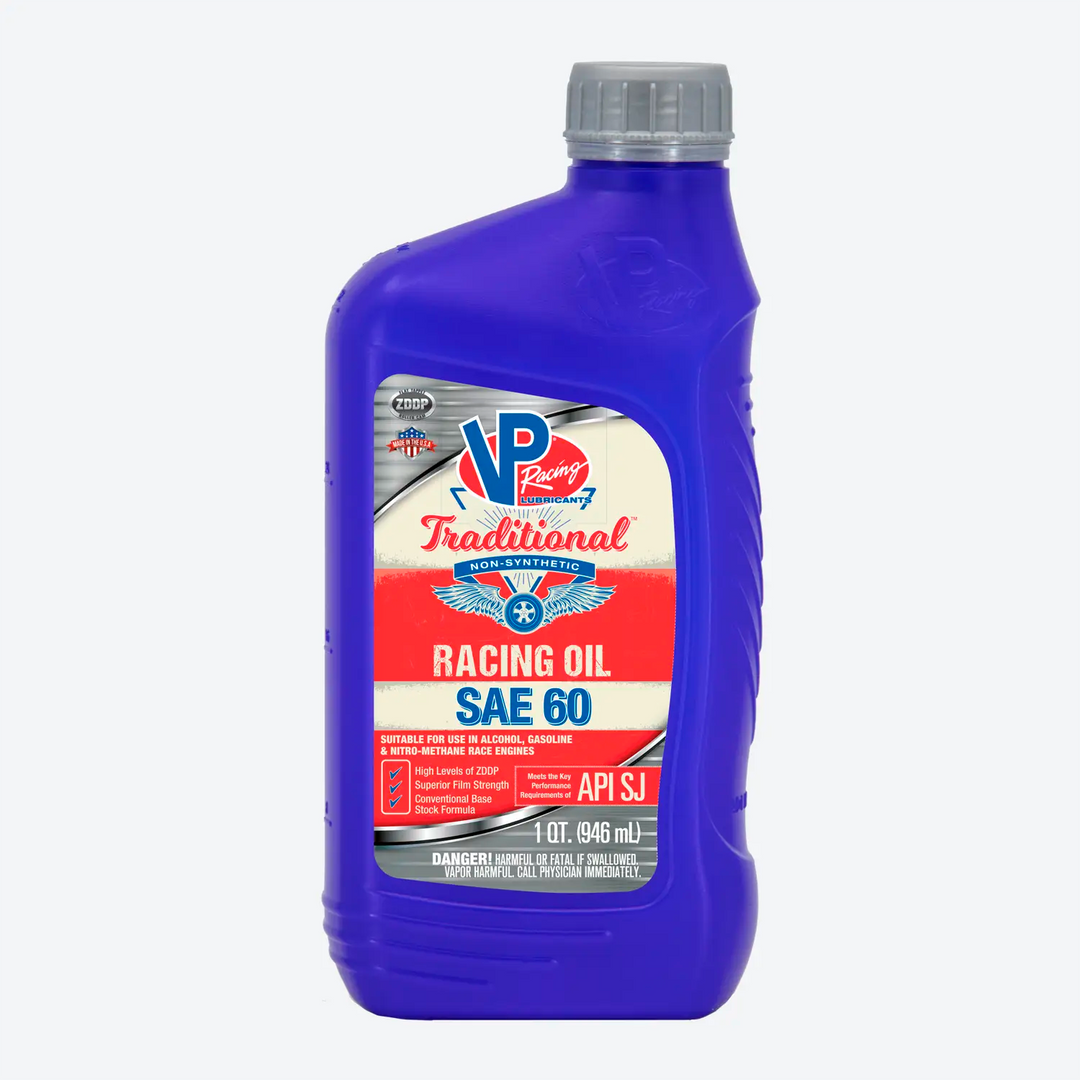 VP Racing Traditional Non-synthetic SAE 60 Motor Oil for Racing