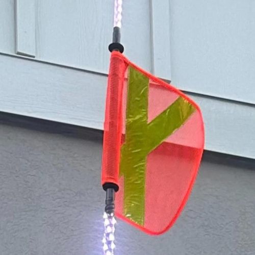 8' LED Whip Xtreme Mining Industrial Safety Single Whip