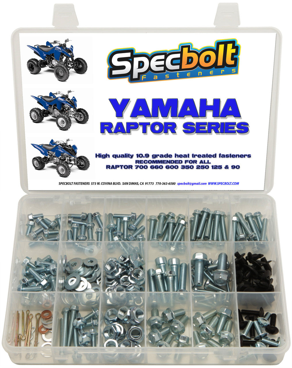 Specbolt 250pc Yamaha Raptor Bolt Kit