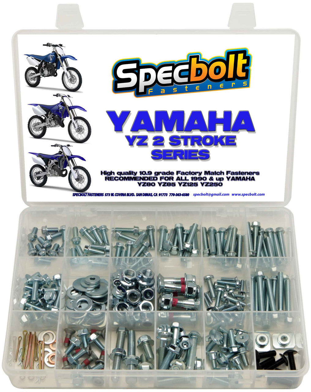 Specbolt 250pc Yamaha YZ 2-Stroke Bolt Kit