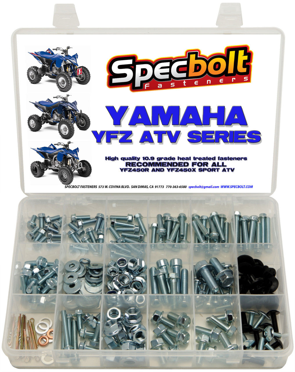 Specbolt 250pc Yamaha YFZ450 Bolt Kit