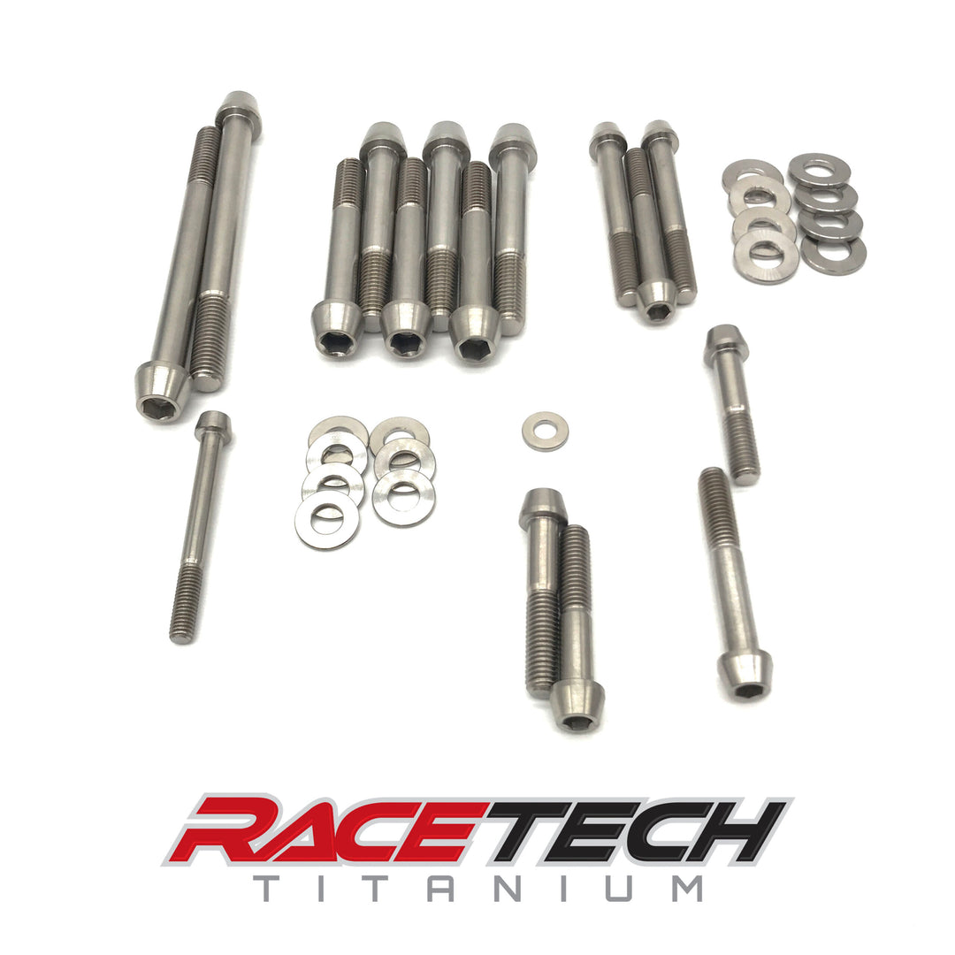 RaceTech Banshee Titanium Mattoon Engine Case Kit (Newest Cases) - Yamaha YFZ350 Banshee 1987-2012