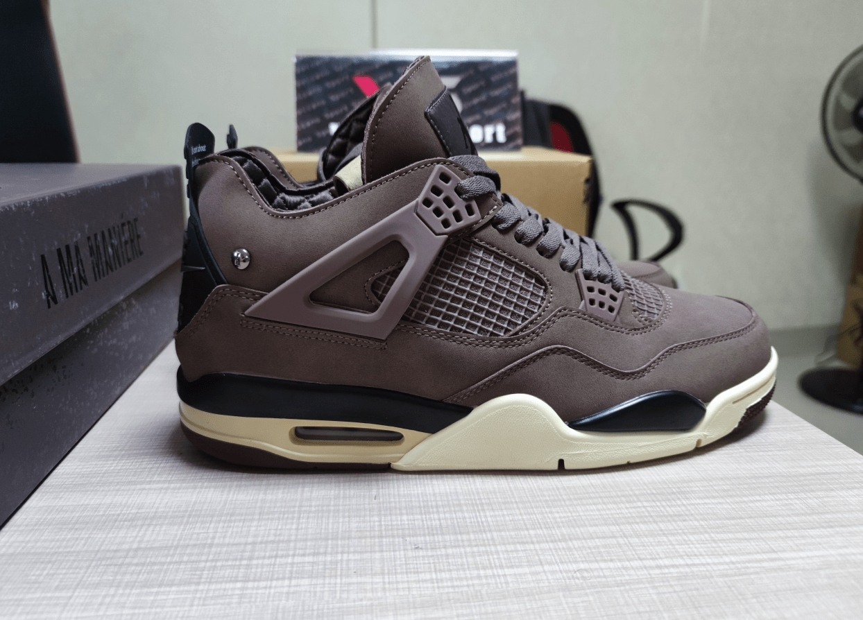A Ma Maniére x Air Jordan 4 Retro "Violet Ore" DV6773 - 220 – Brown/Cream - Dune Goons