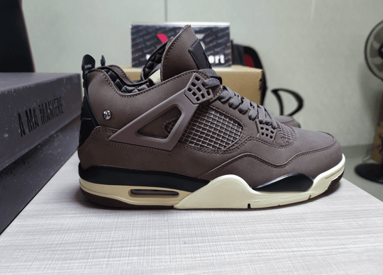 A Ma Maniére x Air Jordan 4 Retro "Violet Ore" DV6773 - 220 – Brown/Cream - Dune Goons