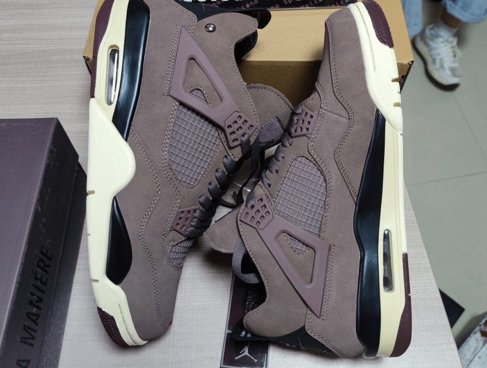 A Ma Maniére x Air Jordan 4 Retro "Violet Ore" DV6773 - 220 – Brown/Cream - Dune Goons