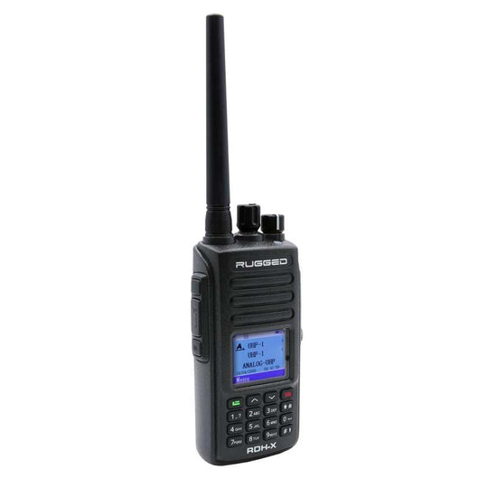 Rugged Radios RDH-X Waterproof Business Band Handheld Radio - Black